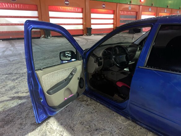 2006 Lada (ВАЗ) Kalina I, синий, 180000 рублей - вид 12