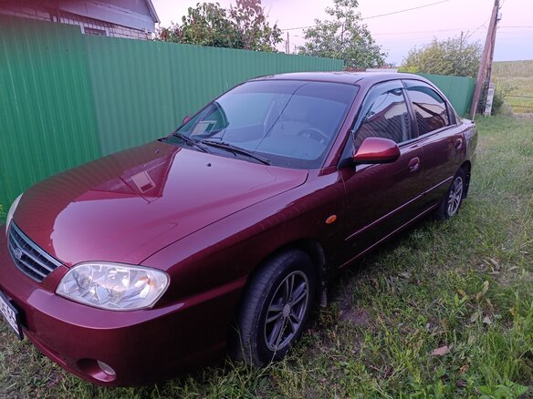 2006 Kia Spectra I Рестайлинг 2, красный, 315000 рублей