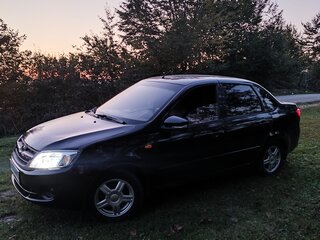 2013 Lada (ВАЗ) Granta I, чёрный, 250000 рублей, вид 3