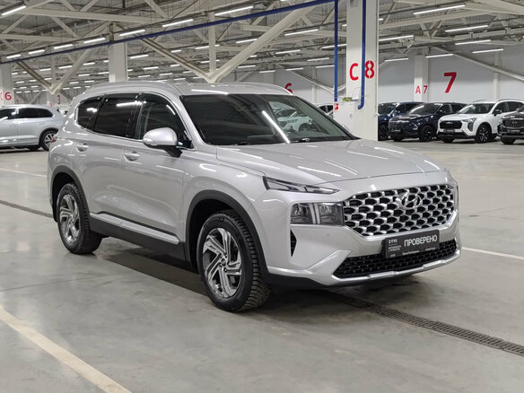 2021 Hyundai Santa Fe IV Рестайлинг, серый, 3660000 рублей - вид 2