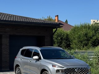 2022 Hyundai Santa Fe IV Рестайлинг, серебристый, 3500000 рублей, вид 4