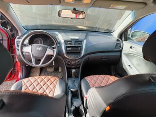 2014 Hyundai Solaris I Рестайлинг, красный, 1100000 рублей, вид 4