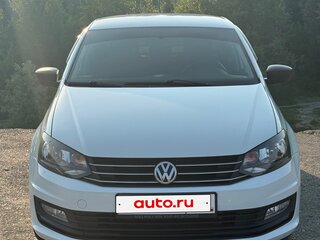 2015 Volkswagen Polo V Рестайлинг, белый, 1125000 рублей, вид 2