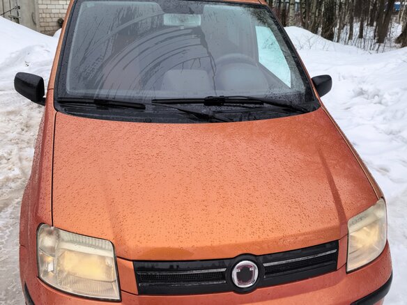 2008 Fiat Panda II, оранжевый, 330000 рублей