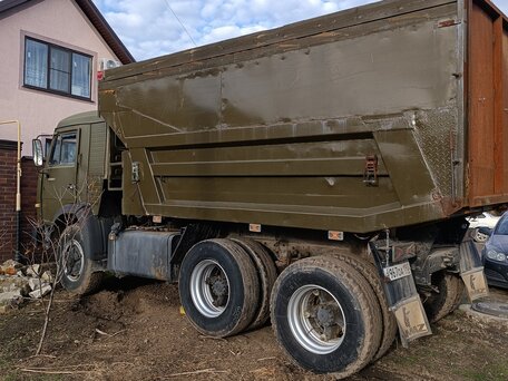 1991 КамАЗ 5511, зелёный, 100000 рублей, вид 3