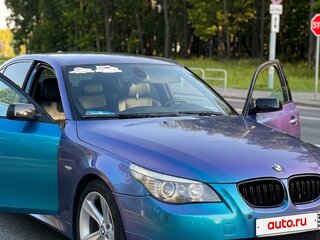 2008 BMW 5 серии 530d V (E60/E61) Рестайлинг, синий, 2000000 рублей, вид 3