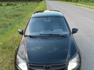 2013 Lada (ВАЗ) Granta I, чёрный, 395000 рублей, вид 2