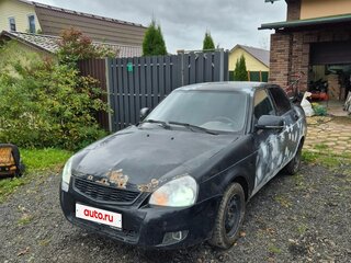 2009 Lada (ВАЗ) Priora I, чёрный, 130000 рублей, вид 1