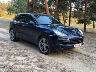 2014 Porsche Cayenne Diesel II (958), синий, 3000000 рублей, вид 4