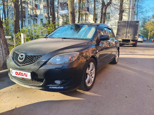 2007 Mazda 3 I (BK) Рестайлинг, чёрный, 380000 рублей - вид 6