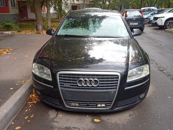 2005 Audi A8 II (D3) Рестайлинг, чёрный