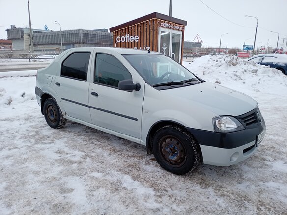 2008 Renault Logan I, серый, 400000 рублей - вид 3