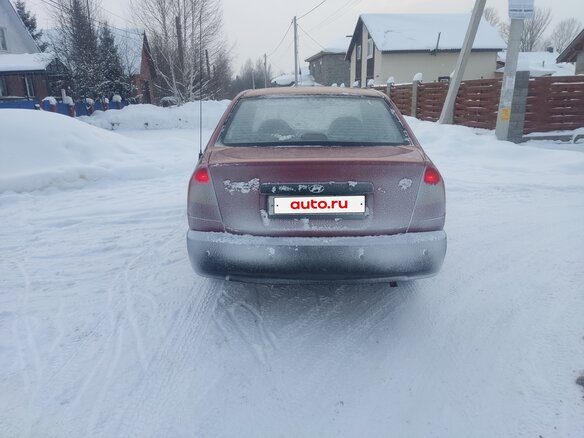 2006 Hyundai Accent ТагАЗ II, красный, 220000 рублей - вид 4