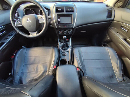 2013 Mitsubishi ASX I Рестайлинг, серый, 907000 рублей, вид 4