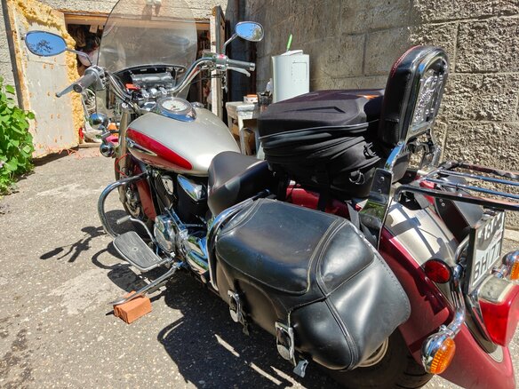 2004 Yamaha XVS1100, красный, 650000 рублей - вид 6