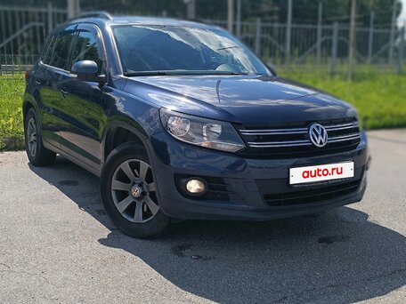 2013 Volkswagen Tiguan I Рестайлинг, синий, 830000 рублей, вид 2