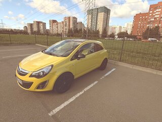 2013 Opel Corsa D Рестайлинг II, жёлтый, 750000 рублей, вид 1