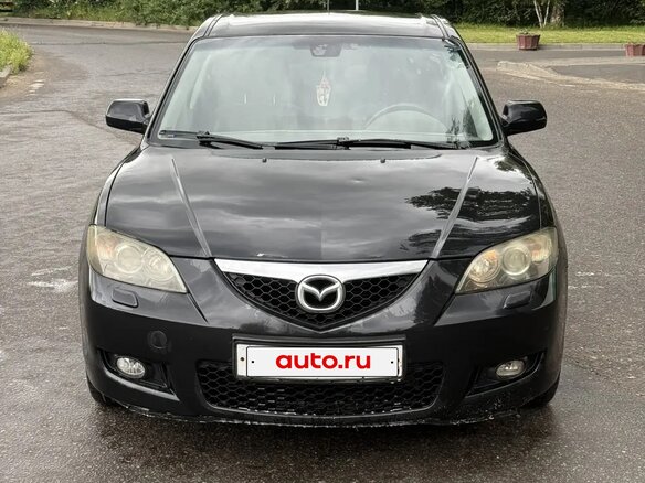 2008 Mazda 3 I (BK) Рестайлинг, чёрный - вид 1
