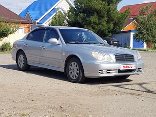 2004 Hyundai Sonata ТагАЗ IV (EF) Рестайлинг, серебристый, 430000 рублей, вид 3