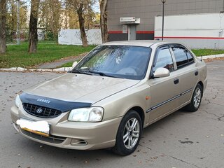 2005 Hyundai Accent ТагАЗ II, бежевый, 145000 рублей, вид 1