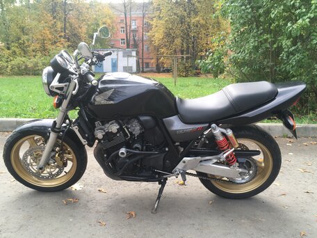2003 Honda CB 400 Super Four, чёрный, 340000 рублей, вид 3