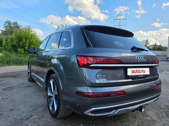 2021 Audi Q7 55 TFSI II (4M) Рестайлинг, серый - вид 11