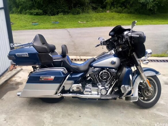 1999 Harley-Davidson Electra Glide, синий, 750000 рублей