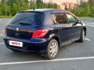 2006 Peugeot 307 I Рестайлинг, синий, 220000 рублей, вид 5