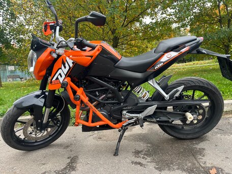 2012 KTM 200 Duke, оранжевый, 255000 рублей, вид 1