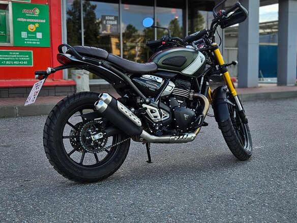 2024 Triumph Scrambler, зелёный, 620000 рублей - вид 5