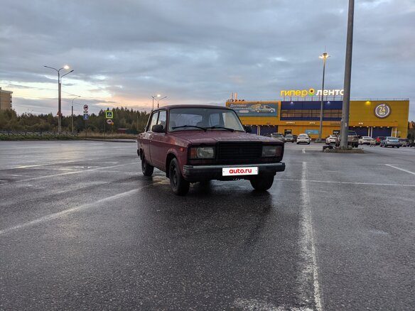 2000 Lada (ВАЗ) 2107, пурпурный, 130000 рублей - вид 3