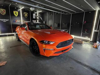 2019 Ford Mustang VI Рестайлинг, оранжевый, 3400000 рублей, вид 3