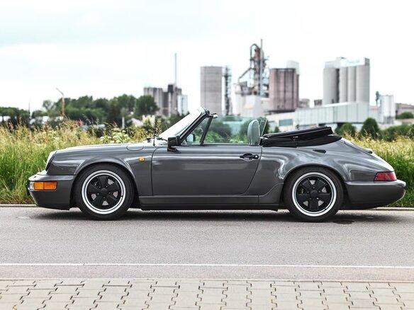 1991 Porsche 911 Carrera III (964), серый - вид 3
