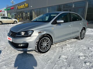 2016 Volkswagen Polo V Рестайлинг, серебристый, 820000 рублей, вид 2