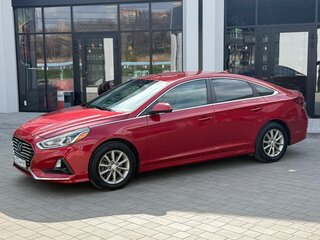 2018 Hyundai Sonata VII (LF) Рестайлинг, красный, 1700000 рублей, вид 2