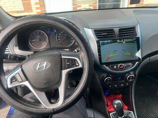 2016 Hyundai Solaris I Рестайлинг, синий, 540000 рублей, вид 5