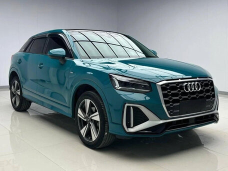 2022 Audi Q2 L 35 TFSI I Рестайлинг, синий, 1995000 рублей, вид 5
