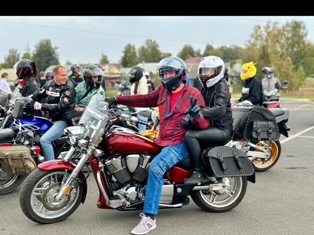 2008 Honda VTX 1800, пурпурный, 1200000 рублей, вид 1
