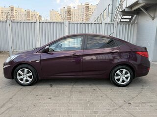 2011 Hyundai Solaris I, фиолетовый, 675000 рублей, вид 4