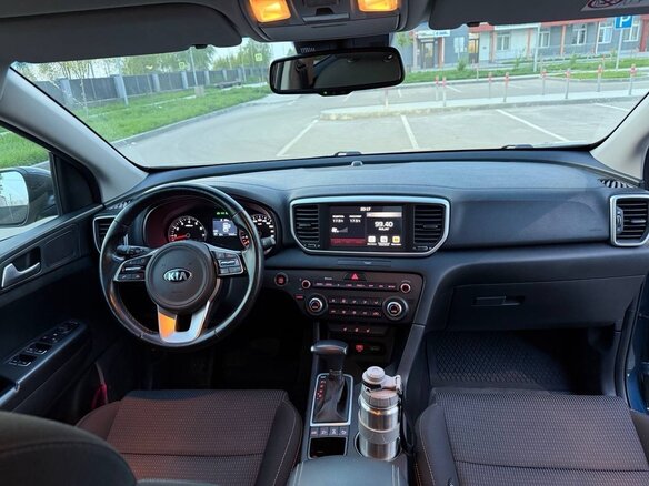 2021 Kia Sportage IV Рестайлинг, синий, 2490000 рублей - вид 22