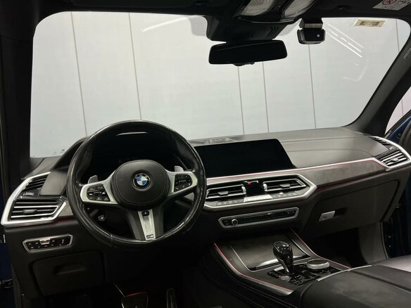 2019 BMW X5 M50d IV (G05/G18), синий, 5700000 рублей - вид 5