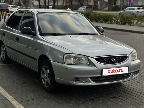 2004 Hyundai Accent ТагАЗ II, серебристый, 570000 рублей