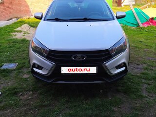 2017 Lada (ВАЗ) Vesta SW Cross I, серебристый, 1200000 рублей, вид 2