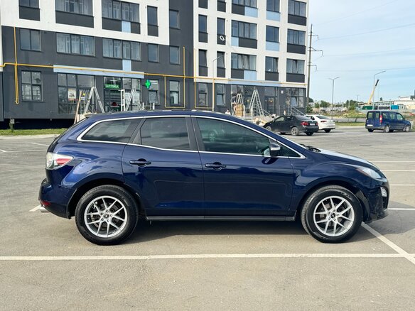2011 Mazda CX-7 I Рестайлинг, синий, 1075000 рублей - вид 6
