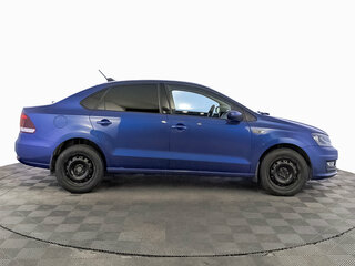 2019 Volkswagen Polo V Рестайлинг, синий, 1195000 рублей, вид 4