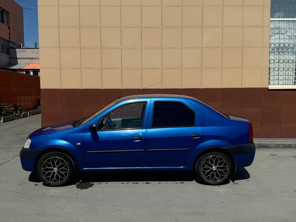 2007 Renault Logan I, синий, 370000 рублей - вид 5