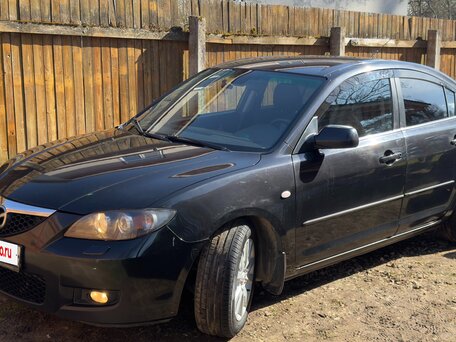 2007 Mazda 3 I (BK) Рестайлинг, чёрный, 410000 рублей, вид 2