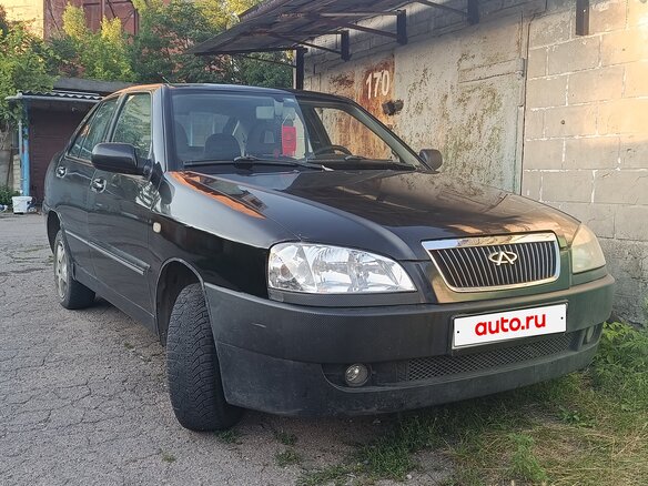 2008 Chery Amulet (A15) I, чёрный, 200000 рублей