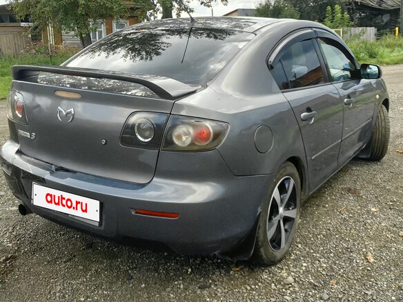 2007 Mazda 3 I (BK) Рестайлинг, серый, 590000 рублей - вид 3