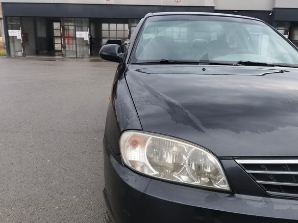 2008 Kia Spectra I Рестайлинг 2, чёрный - вид 1
